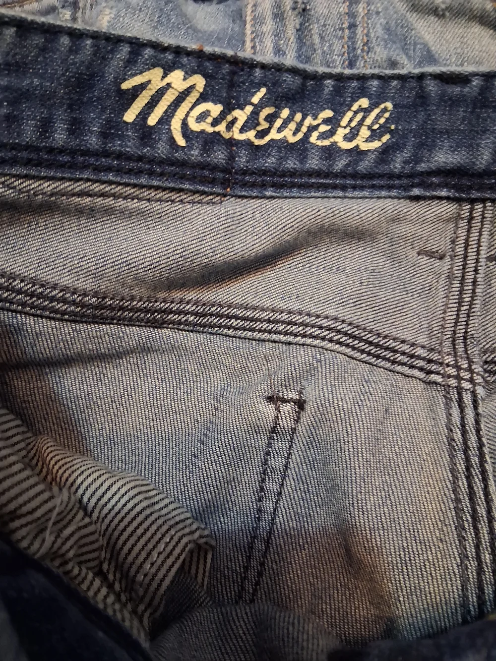 Madewell Rail Straight Jeans 26x34 Dark Wash High Rise Straight Leg Denim - Picture 5 of 13